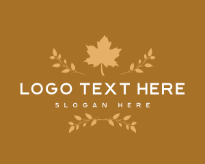 Autumn Leaf Nature logo