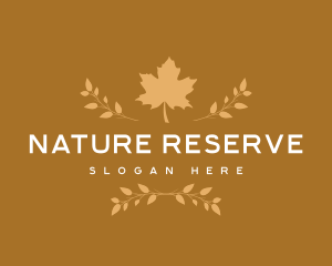 Autumn Leaf Nature logo design