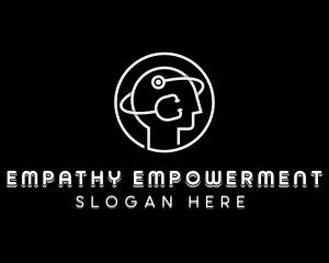 Stethoscope Mental Wellness logo design