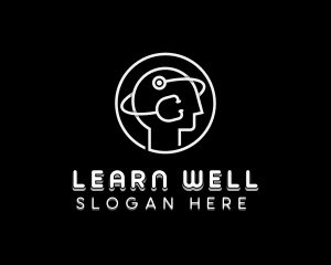 Stethoscope Mental Wellness logo design