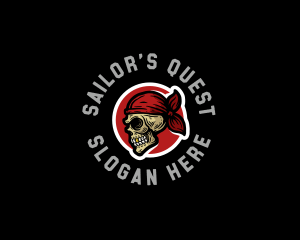 Sailor Pirate Skull  logo design