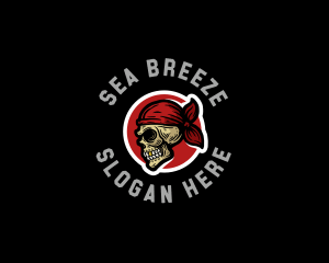 Sailor Pirate Skull  logo