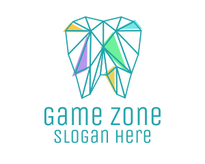 Geometric Dentist Tooth  logo