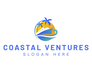 Travel Cruise Transportation logo design