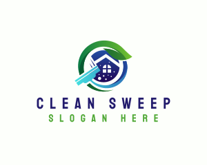 Eco House Cleaning  logo design