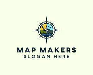 Outdoor Adventure Compass logo design