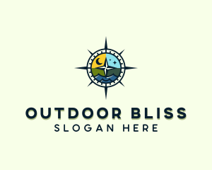 Outdoor Adventure Compass logo design