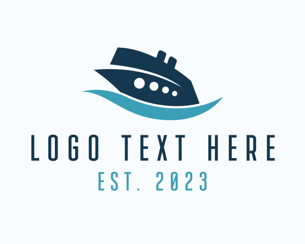 Luxury Boat logo example 2