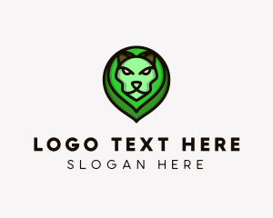 Wildlife Lion Head logo