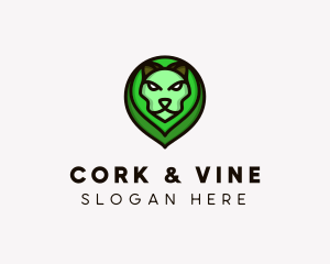 Wildlife Lion Head logo design