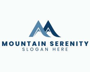 Mountain Peak Letter M logo