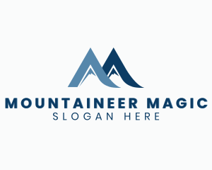 Mountain Peak Letter M logo design