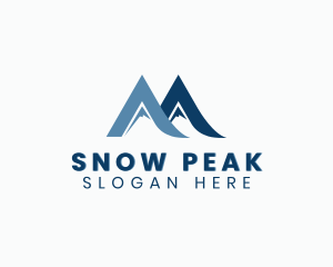 Mountain Peak Letter M logo