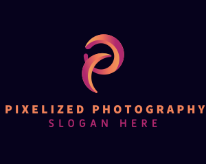 Creative Photography Letter P logo design