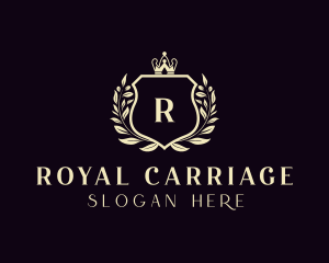 Royal Shield Crown logo design