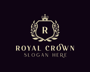 Royal Shield Crown logo design