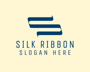 Modern Ribbon Letter S logo design