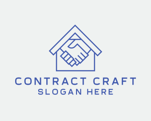 House Contractor Handshake logo