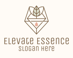 Leaf Herb Essence Oil Logo