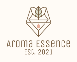 Leaf Herb Essence Oil logo design