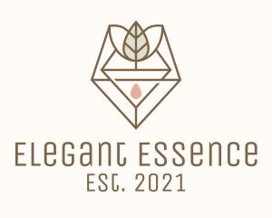 Leaf Herb Essence Oil logo design