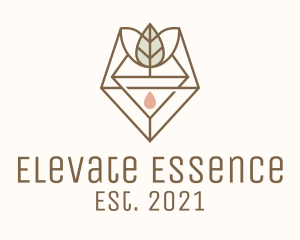 Leaf Herb Essence Oil logo design