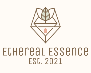 Leaf Herb Essence Oil logo design