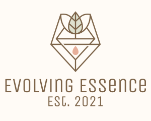 Leaf Herb Essence Oil logo design