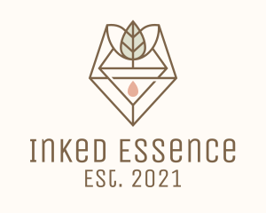 Leaf Herb Essence Oil logo design