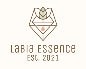 Leaf Herb Essence Oil logo design