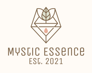 Leaf Herb Essence Oil logo design