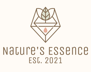 Leaf Herb Essence Oil logo design