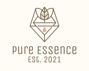 Leaf Herb Essence Oil logo design