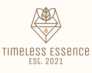 Leaf Herb Essence Oil logo design