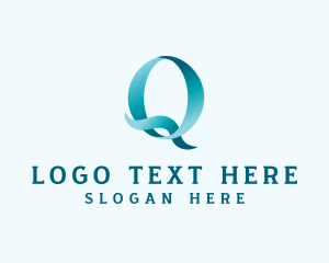 Ribbon Media Letter Q  logo