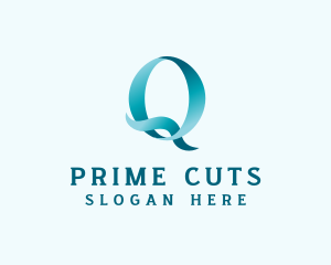 Ribbon Media Letter Q  logo design