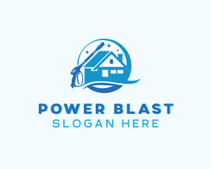 Chimney House Power Wash logo design