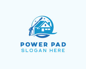 Chimney House Power Wash logo design