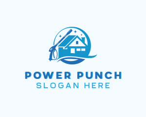 Chimney House Power Wash logo design