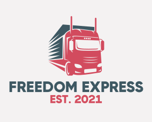 Courier Truck Express  logo design