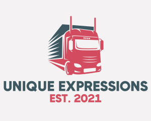 Courier Truck Express  logo design