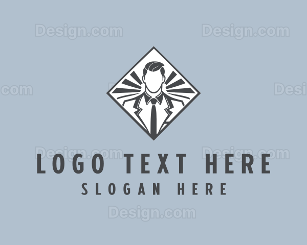 Professional Businessman Suit Logo