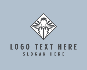 Professional Businessman Suit logo