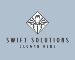 Professional Businessman Suit Logo