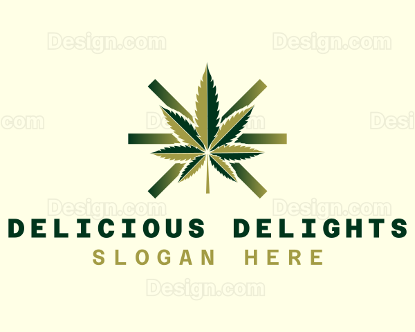 Marijuana Hemp Leaf Logo