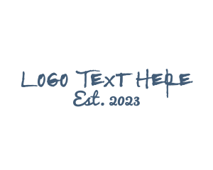 Name - Rustic Handwritten Business logo design