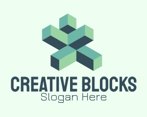 Technology Building Blocks logo design