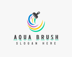 Paint Brush Renovation logo design