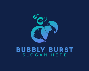 Bubble Housekeeping Clean logo design