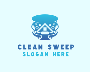 Home Cleaning Bucket logo design